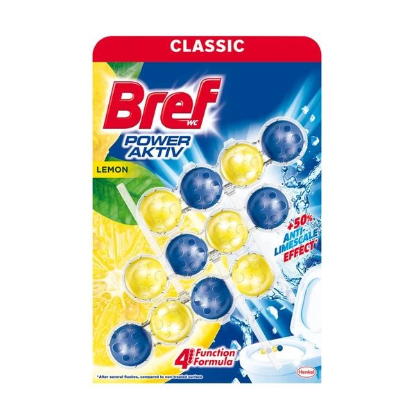 Bref Power Activ WC blok Lemon 3x50g Henkel